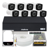 Kit Cftv 8 Câmeras Full Hd 2mp Dvr Intelbras Mhdx 1008-c 1tb