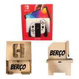 Caixa Vazia Compatível  Nintendo Switch Oled Branco E Berço