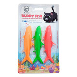 Brinquedo Peixe Recheável Divertido Gato 3  Buddy Fish Toys