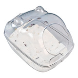 Recipiente De Baño Seco De Plástico Duradero Hamster Clear B