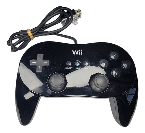 Control Mando Classic Pro Wii Original Negro Nintendo Rvl005