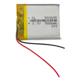 Batería 3.7v 500mah Litio Lipo 3cm X 3.5cm Ancho 0.5cm