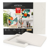 Arteza Lienzo Plegable De Papel Acrílico, 9.5 X 9.5 Pulgad.