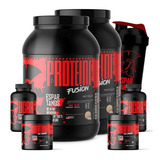 Kit 2x Whey Baunilha 2x Bcaa 2x Creatina E Shaker Espartanos