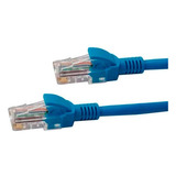 Cable De Red Patch Cord Cat5e 0,5 M Color Azul.