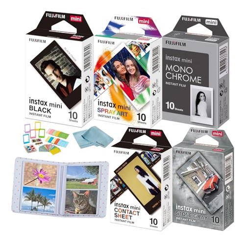 Fujifilm Instax Mini Instant Film (50 Exposiciones: 10 De Ca