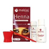 Henna Sobrancelha Alto Rendimento Fixação Henna Makiaj
