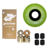 Roda Skate Hondar Cruiser 60mm Verde + Rolamento Black Sheep