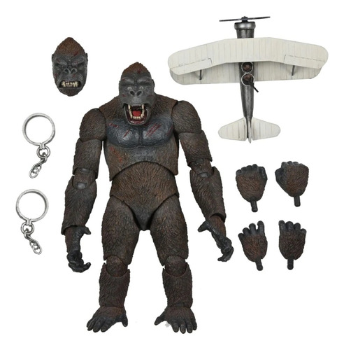King Kong Neca - 7 Fig-  Ultimate Kong (concrete Jungle)*