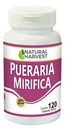 Pueraria Mirifica 500mg 120 Cápsulas Natural Harvest