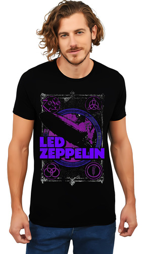 Playera Led Zeppelin Diseño 15 Grupos Musicales Beloma