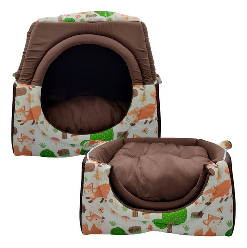 Cama Caminha Para Pet Casinha Toca Túnel Cachorro Gato Tam P