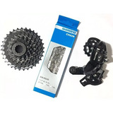 Kit Shimano 8v K7 Corrente Hg40 Cassete Hg200 Cambi Traseiro