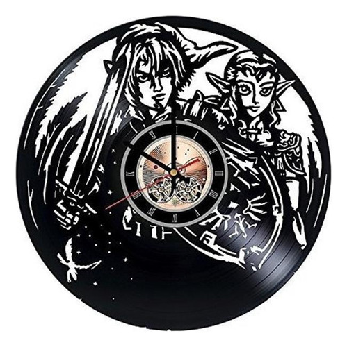 Reloj De Pared Con Disco De Vinilo Para Videojuego Choma Zel