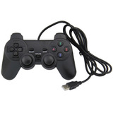 Control Compatible Con Pc Negro Usb Tipo Ps2 Dualshock