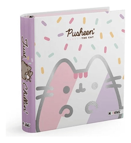 Carpeta Escolar N3 3 Anillos 40cm Pusheen The Cat Mooving