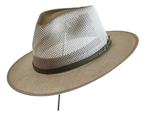 Sombrero Australiano De Rafia Abierta. Art.28