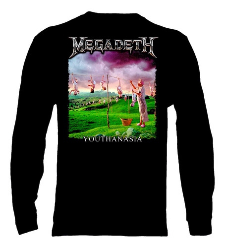 Polera Manga Larga Megadeth - Youthanasia