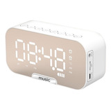 Radio Reloj Despertador Digital Parlante Bluetooth Y Espejo 