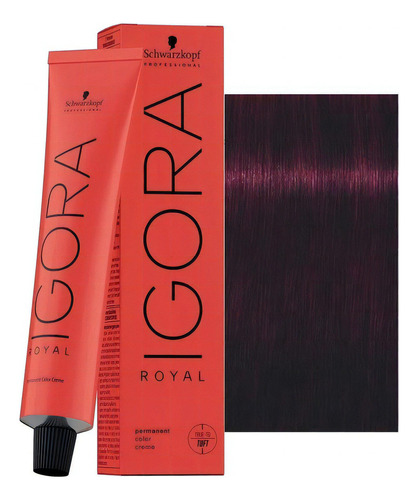  Tinte Permanente En Crema Igora Royal Tubo De 60g Tono 4-99