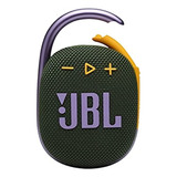 Parlante Jbl Clip 4 Jblclip4 Portátil Con Bluetooth Waterproof Verde