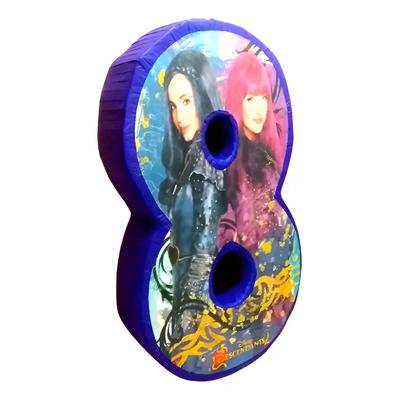 Piñata Numero 8 Descendientes Evie Y Mal 1 Metro Alto Violeta Descendientes Evie Y Mal Grande