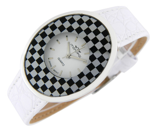 Reloj Montreal Mujer Ml494 Malla Cuero Sintético Crocco