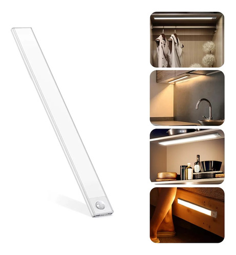 Lâmpada Luminária Led Barra C/sensor Cozinha Armário 60cm