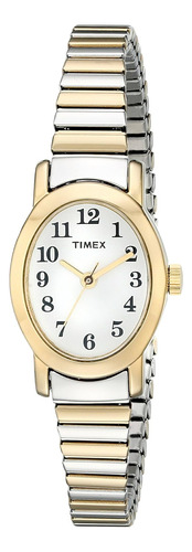Reloj Pulsera Mujer  Timex T2m570 Twotonesilvertone