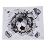Adhesivo De Pared De Fútbol 3d De Pvc Art Soccer Crack, Deco