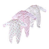 Pijamas Bebé Niña Set X 3 Estampadas Choco Miel