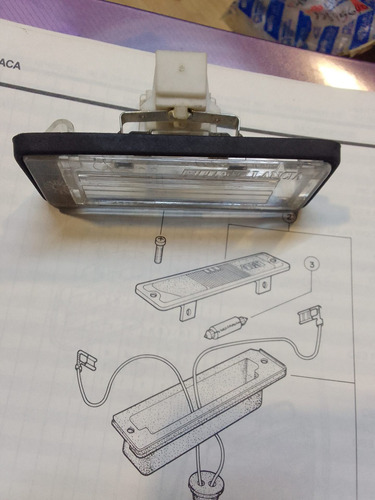 Faro Patente C/lampara Para Fiat Tipo Tempra Orig Foto 4