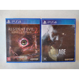 Combo Resident Evil Village + Revelations 2 Ps4 Mídia Física