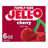 Jell-o - Gelatina Sabor Cereza, Caja De 6 Onzas