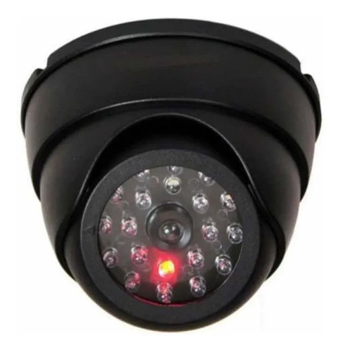 Cámara De Seguridad Falsa Con Luz Led Roja Simulador Cctv 