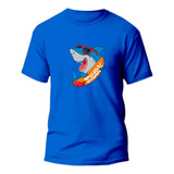 Camisa Infantil Tubarão Camiseta Algodão Roupa Menino