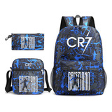 Nuevo Pack De 3 Mochilas De Cristiano Ronaldo Cr/7