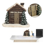 Para Quemador De Incienso Christmas Town Hut De Resina Con