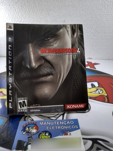 Metal Gear Solid 4 Capa E Manual Do Jogo Ps3