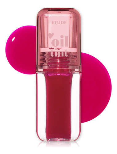 Etude Dear Darling Oil Tint #3 Rosa Neón 0.15 Oz | Aceite .