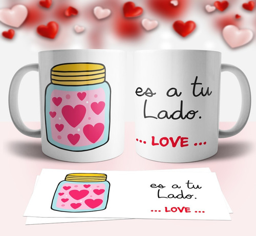 Plantillas Par Tazas Amor Dia Enamorados #5 Sublimacion