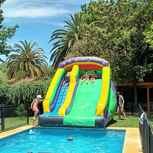 Vendo Tobogán Acuático Inflable Con Turbina Incluida!! 