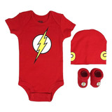 Set Pañalero Dc Comic 0-6 Meses Flash 