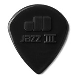 Palhetas Jim Dunlop Jazz Iii (3) Preta - 06 Un Pacote