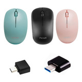 Mouse Inalambrico + Adaptador Otg Notebook Tablet Celular Pc