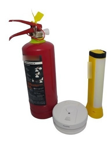 Extintor Abc Lampara De Emergencia Y Detector De Humo