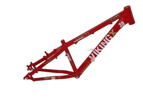 Quadro Viking-x Tuff X-30 Aro 26 Freeride Vermelho