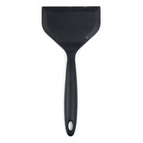 Espátula De Silicone Larga Utensilio Multiuso Cozinha Oikos Cor Preto