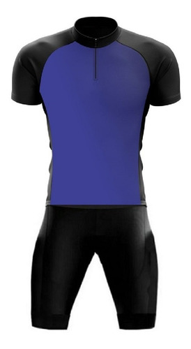 Conjunto Ciclismo Ciclista Bermuda Camisa Masculino Liso Ge