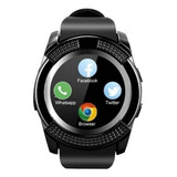 Smartwatch Genérica V8 1.22  Caixa  Preta, Pulseira  Preta